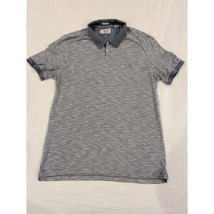 Original Penguin Mens XL Heritage Slim Fit Polo Shirt Blue Short Sleeve